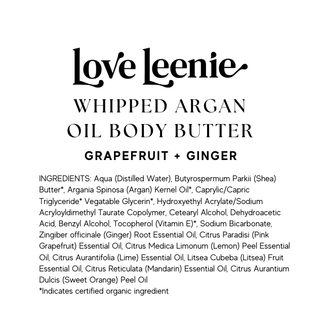 Kate's Whipped Argan Oil Body Butter Lemon+Ginger